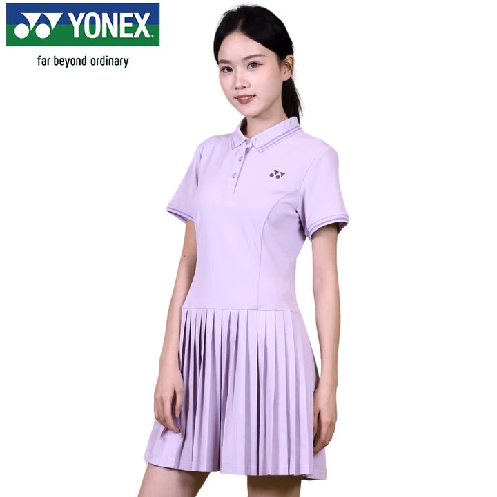 YONEX2025秋YONEX尤尼克斯yy羽毛球服连衣裙2154125BCR