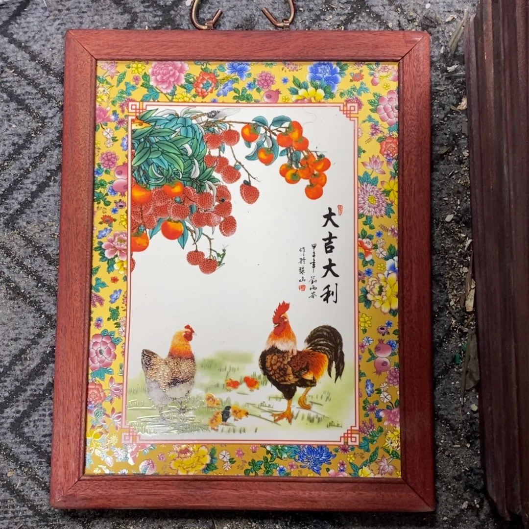 瓷37*28 景德镇瓷板画柴窑烧制