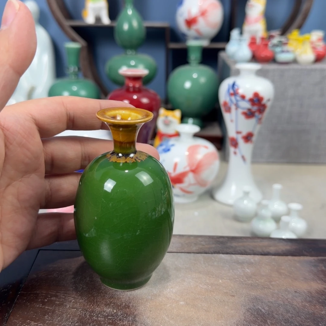 陶瓷手工小花器摆件