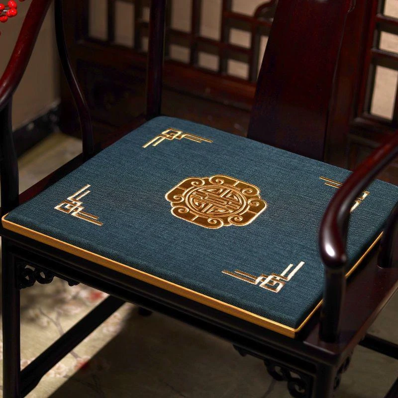 乌鲁木齐发货中式坐垫红木沙发圈椅太师椅子座椅垫餐椅围椅茶椅管