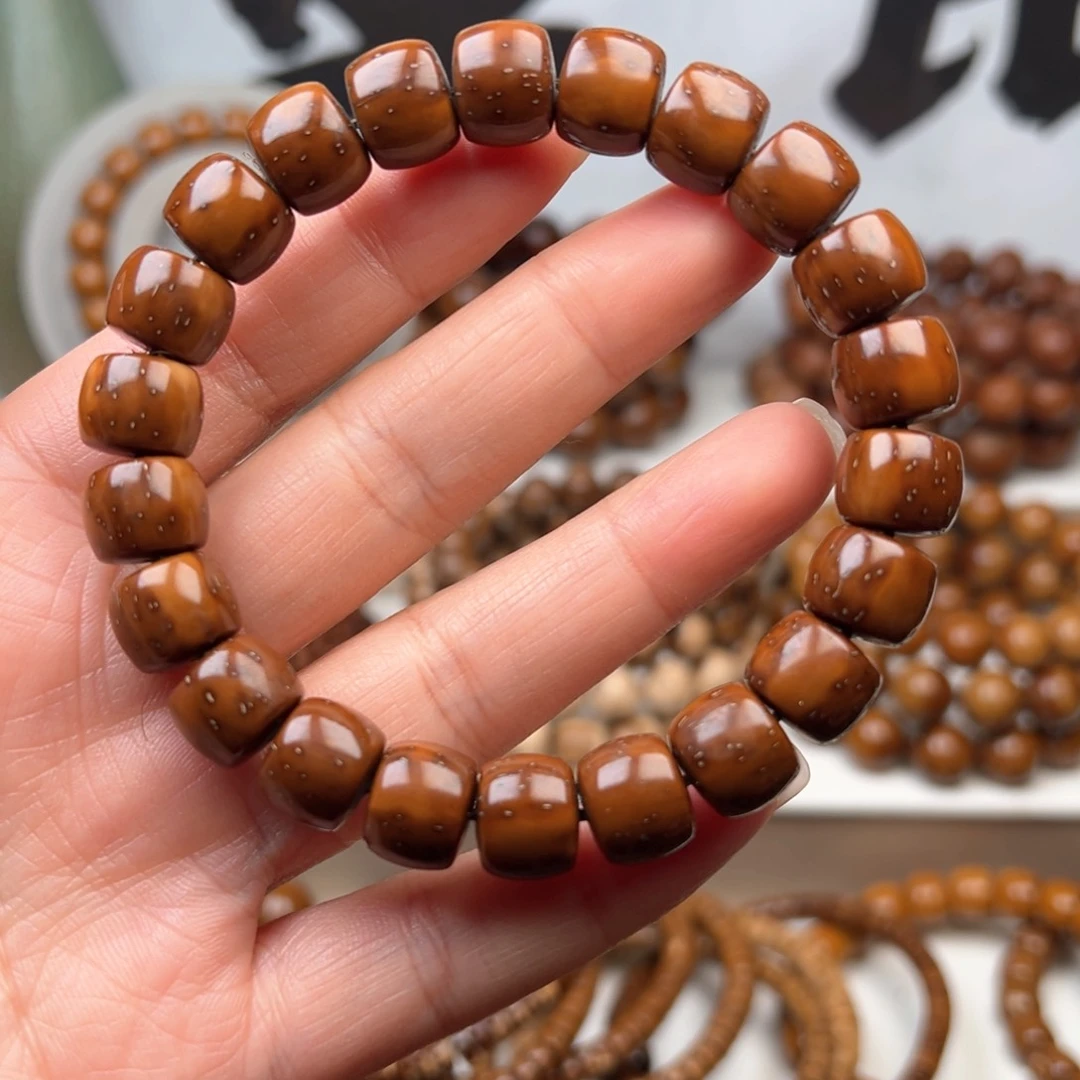 紫金鼠手串叶*巳11.5实心直切