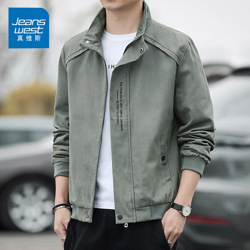 真维斯男士夹克2026新款秋季厚款男新款冲锋上衣工装防风男棒球服