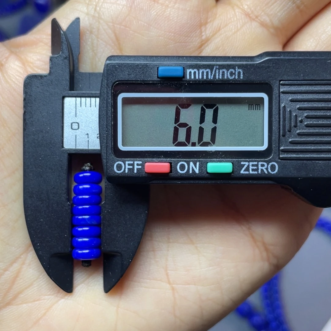 青金石未镶嵌6mm隔片配饰