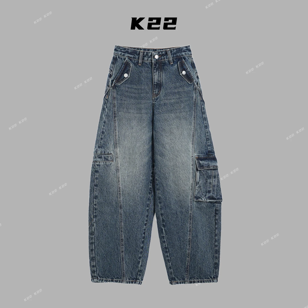 K22｜“QH11231 ”轻奢牛仔没有中间商-弯刀堆堆裤