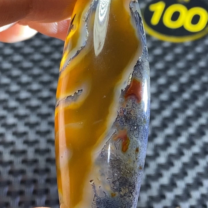 蓝***云玛瑙/玉髓未镶嵌颈饰