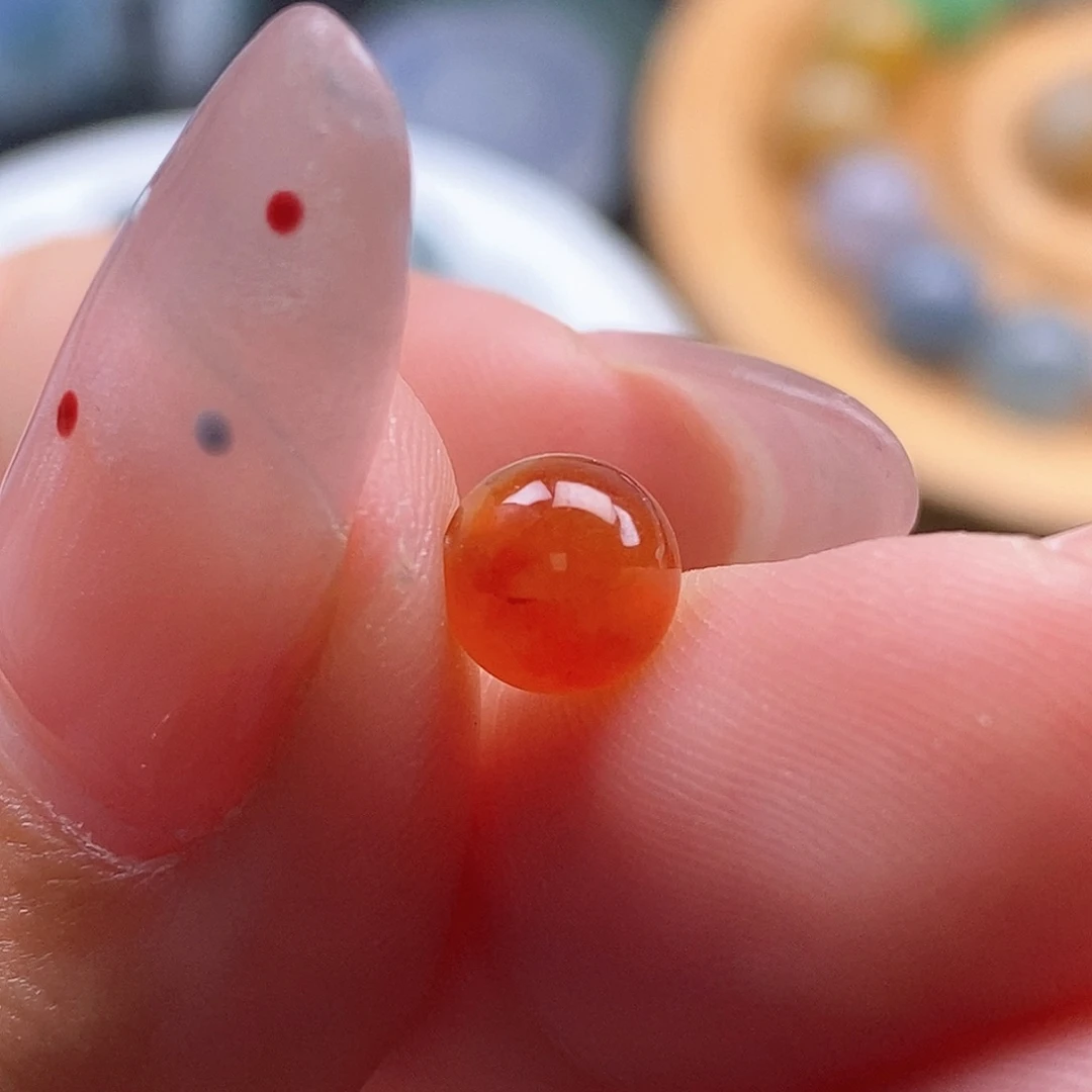 定制翡翠未镶嵌露*紫卡6.5有纹放漏