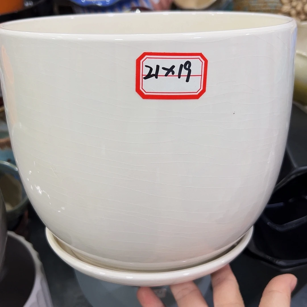 外贸尾单陶瓷花盆凑单10米包邮