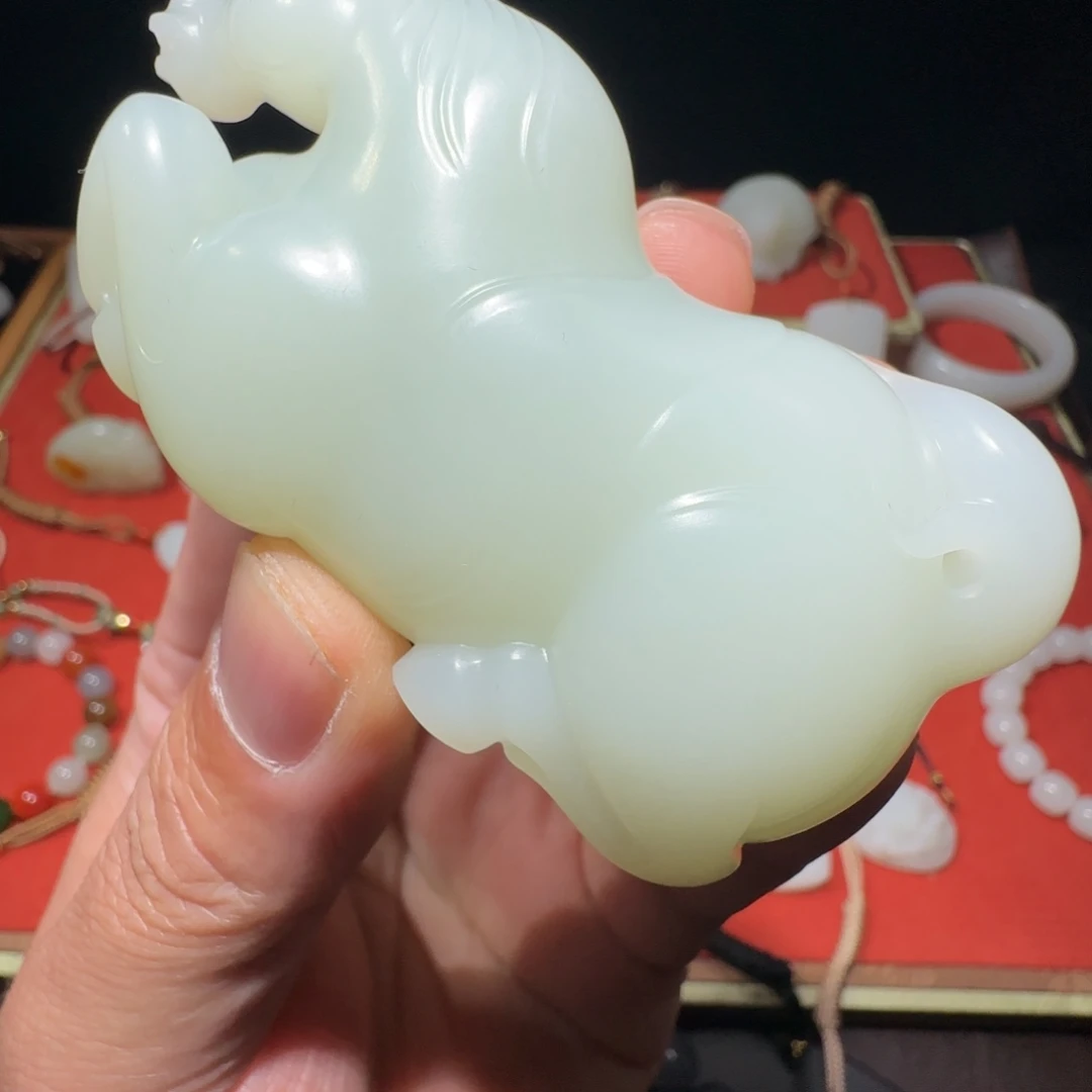 明***师和田玉未镶嵌吊坠(不含链)