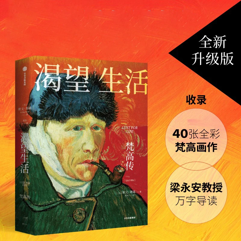 【新华书店】渴望生活 梵高传从梵高开始 每个人都是自己的太阳中信