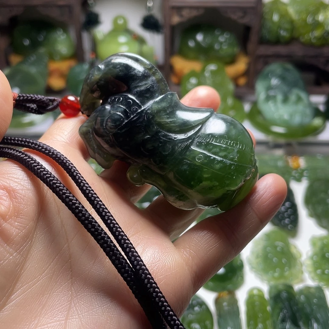 蛇纹石玉未镶嵌手把