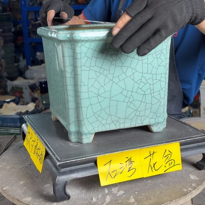 一风堂石湾花盆 内18*17微瑕