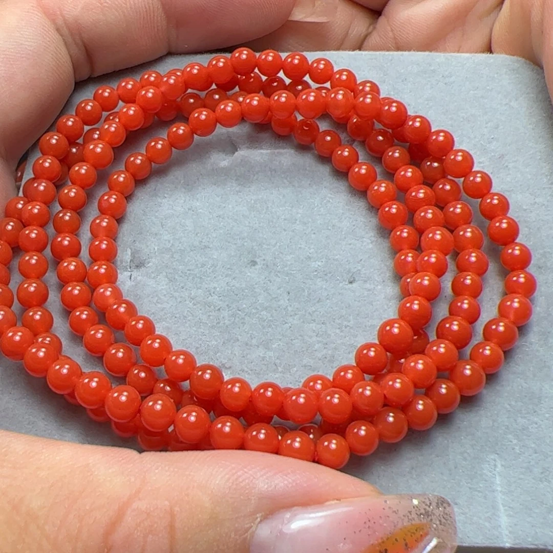 南红玛瑙手串未镶嵌
