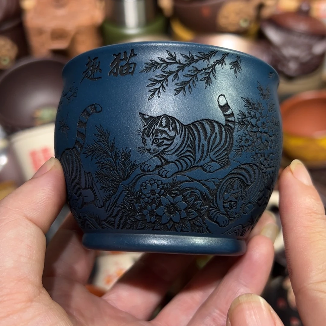茶杯紫砂宜兴紫砂主人杯