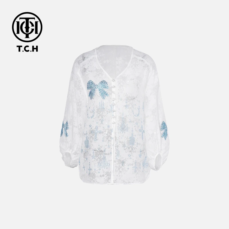 下架-TCH私服烫钻工艺新时尚淑女百搭新潮流外套女T75B27E5001