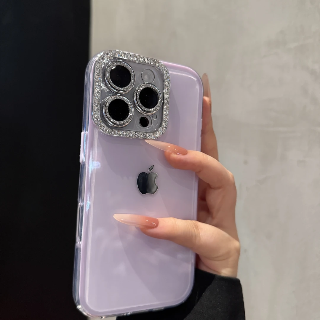 新款清新果冻适用苹果16promax手机壳时尚iPhone15简约14高级13女