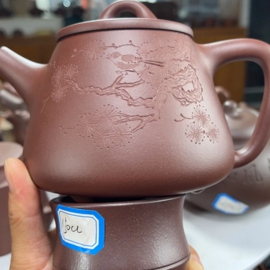 茶壶紫砂紫砂花茶