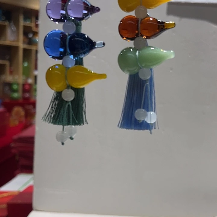 玻璃颈饰手工琉璃福禄车载挂件