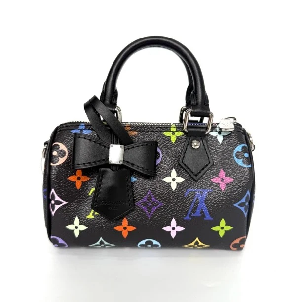 未使用 LouisVuitton/路易威登 友福/黑三彩nano