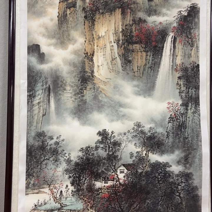 国画四尺太行竖幅精品