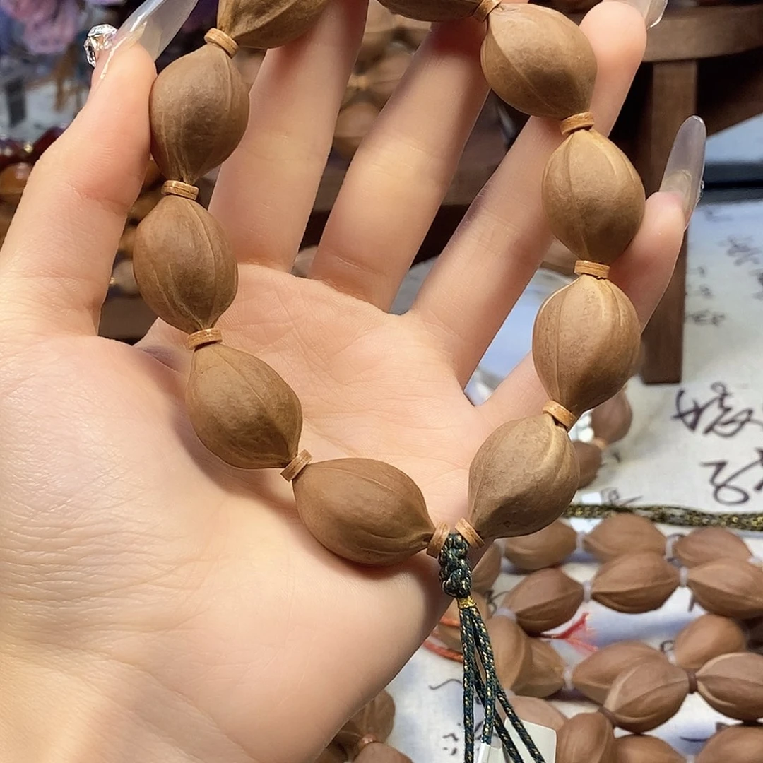 壕***，橄榄核手串梅林精品铁核原生态19.25
