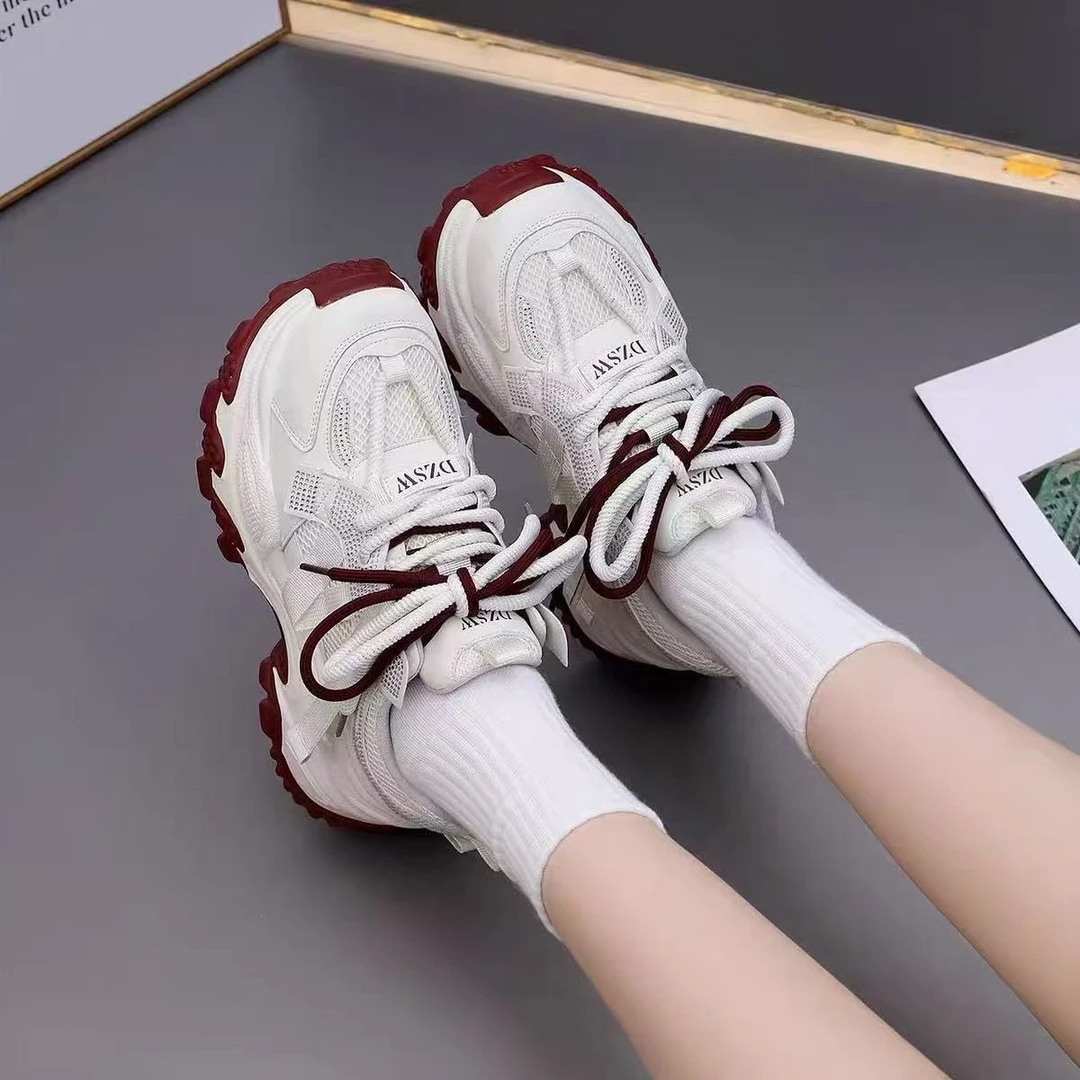 【888】512/55081/136-18  透气网鞋老爹鞋系带休闲时尚老爹鞋