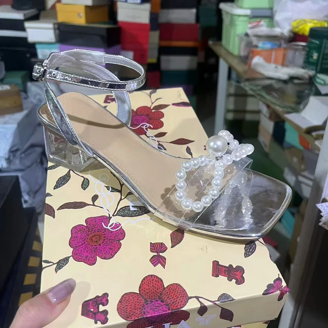 蝴蝶结 珍珠凉鞋82137003