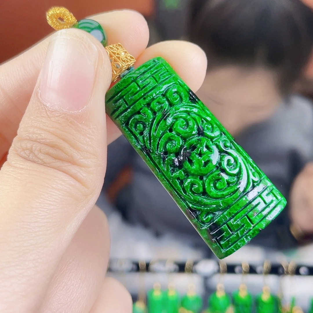 翡翠未镶嵌耳饰饰品