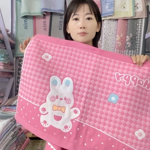 棉儿童特价粉色小兔子