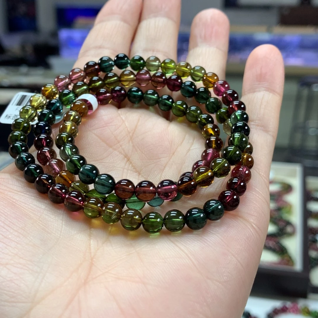 碧玺手链未镶嵌5.8毫米左右