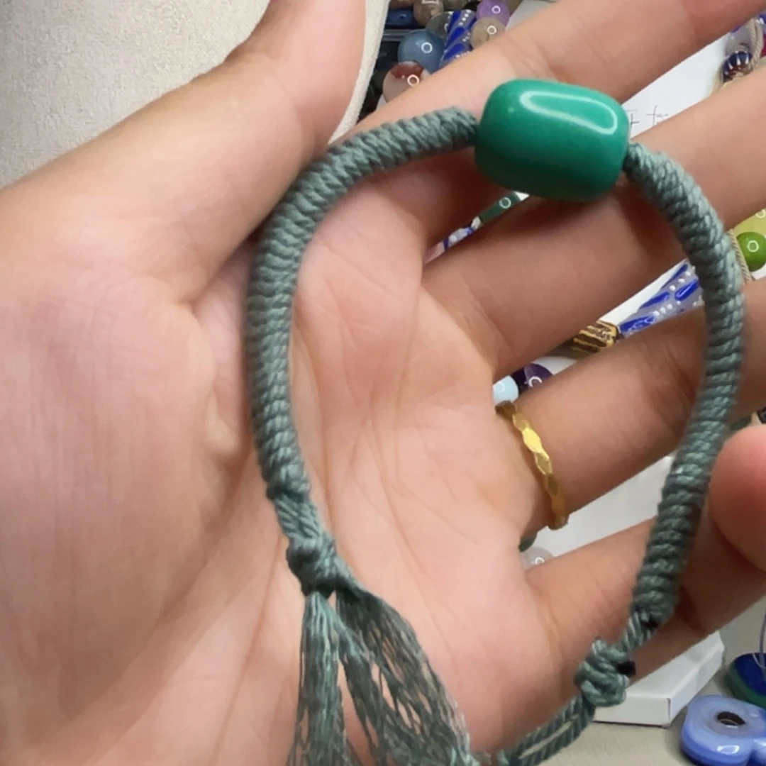无非金属绿松松手编绳卡14
