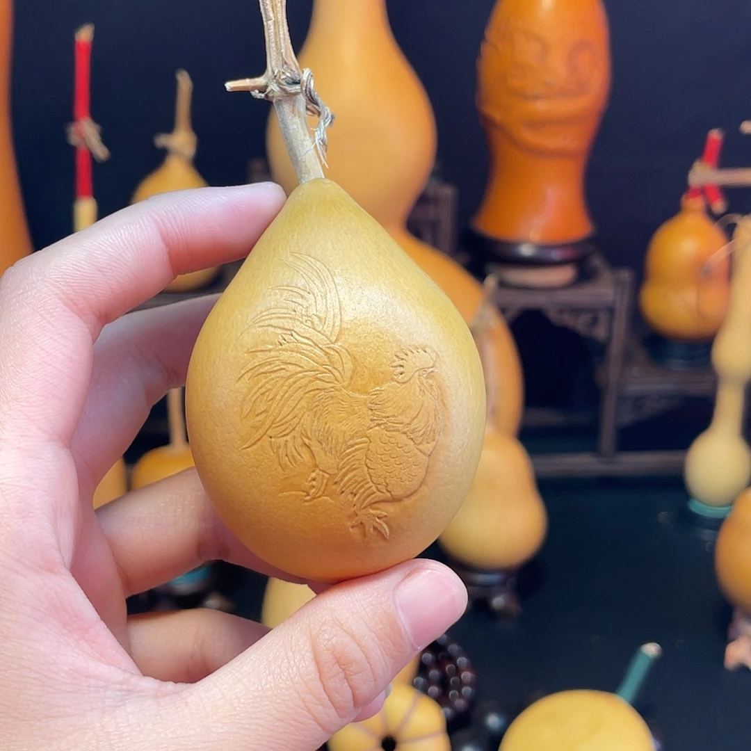 公鸡押花葫芦葫芦