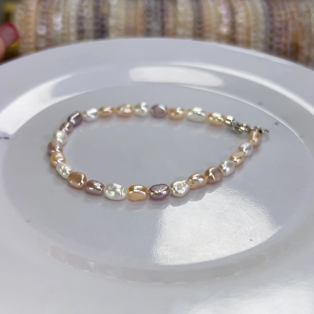 淡水珍珠手绳钛钢