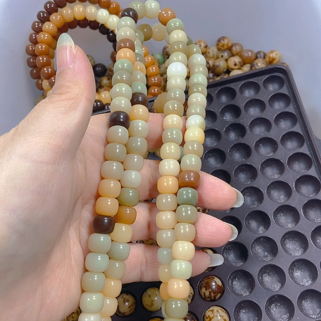 慧***心吊坠白玉菩提108颗成品手持