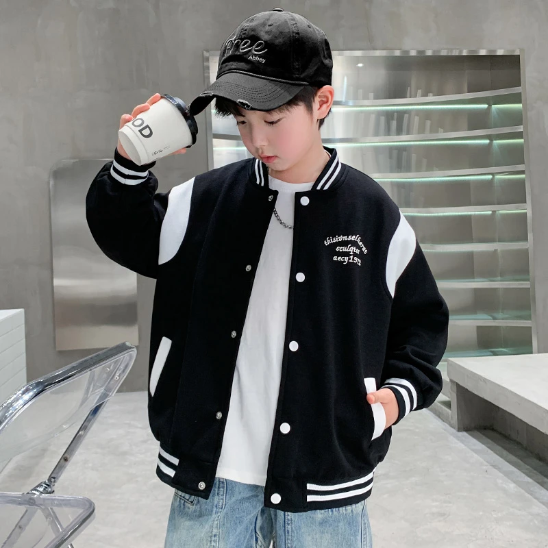 男童秋装新款棒球服2025帅气儿童春秋季中大童韩版外套男孩童装