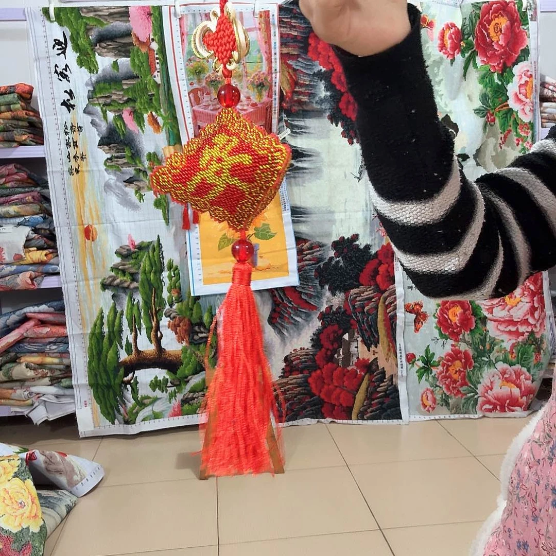 棉十字绣成品出售