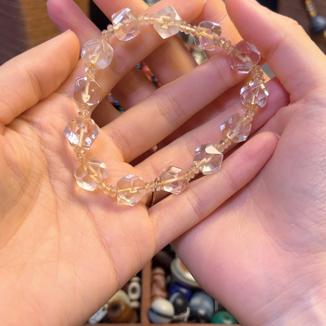 石英石纯铜手串儿