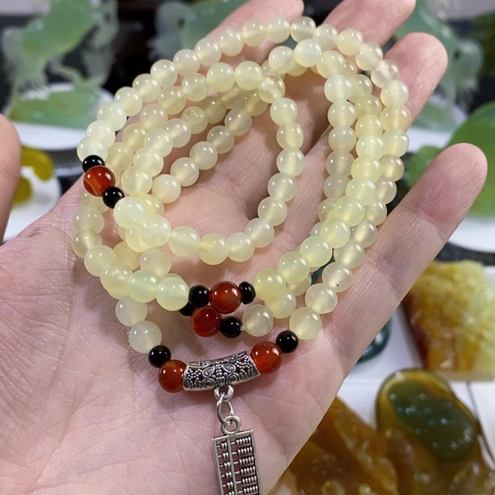 未镶嵌岫玉手串手链