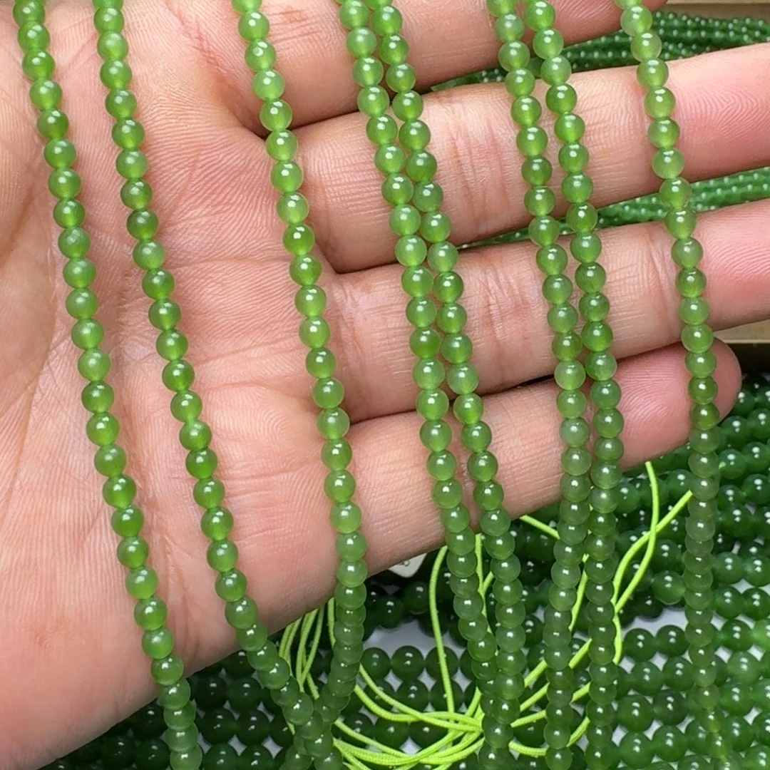 和田玉未镶嵌颈饰碧玉冰阳绿卡4 买一发一