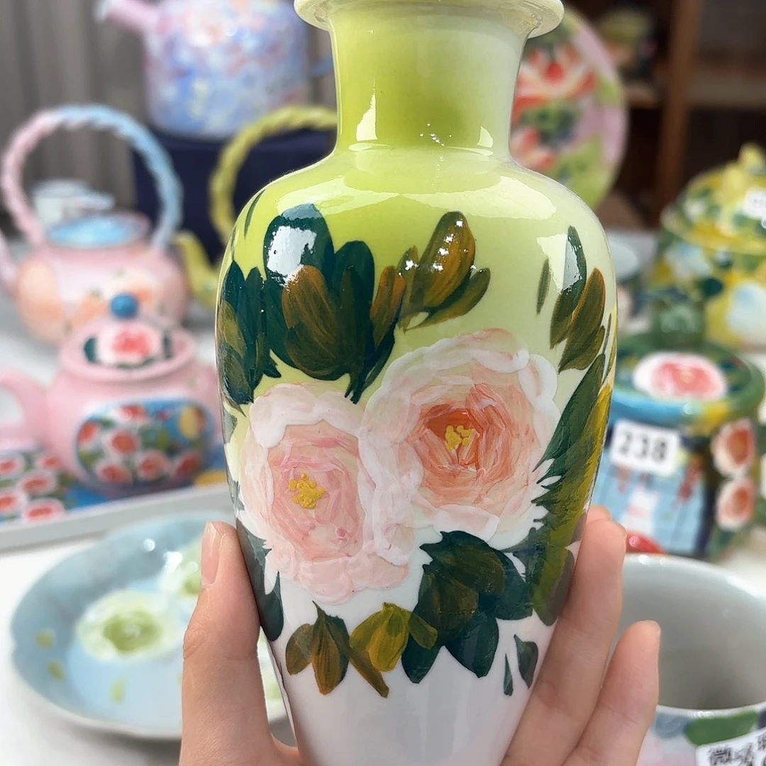 景德镇手绘高温釉下彩陶瓷茶具