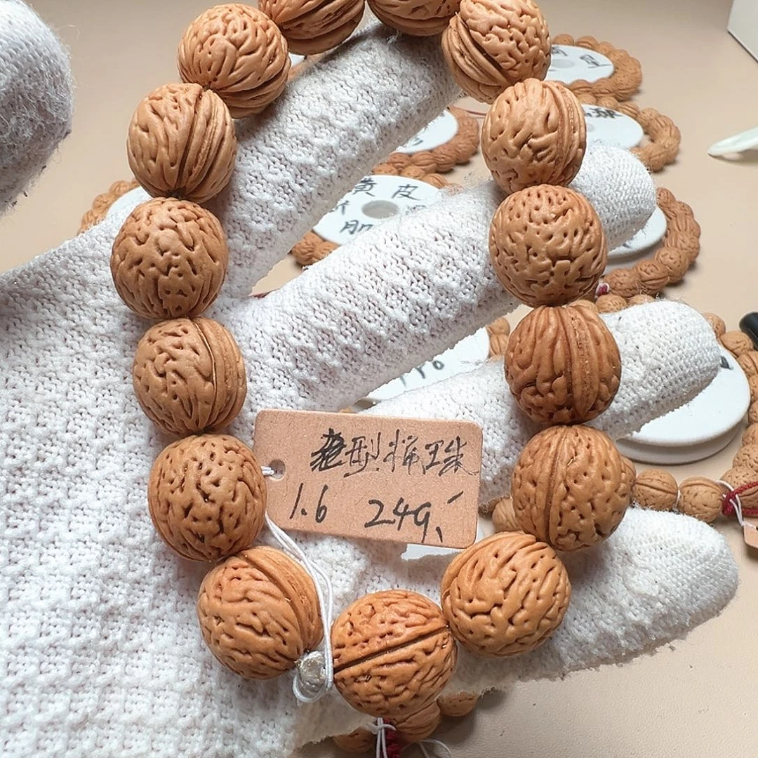 手串桃核1.6天然老型桶珠