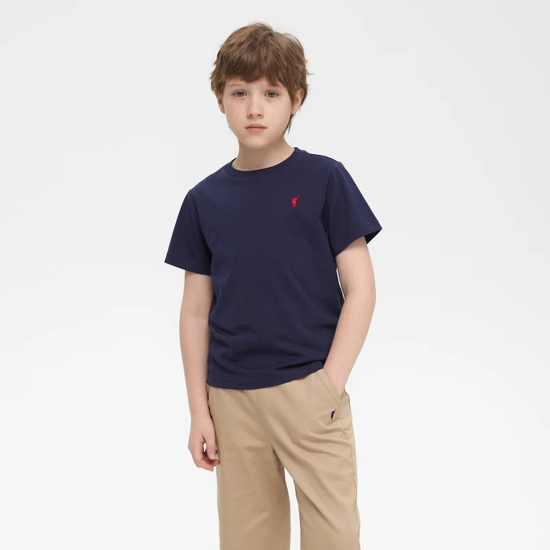 POLOWALK童装秋冬新品男童短袖T恤凉感吸湿速干BQNW522F1391