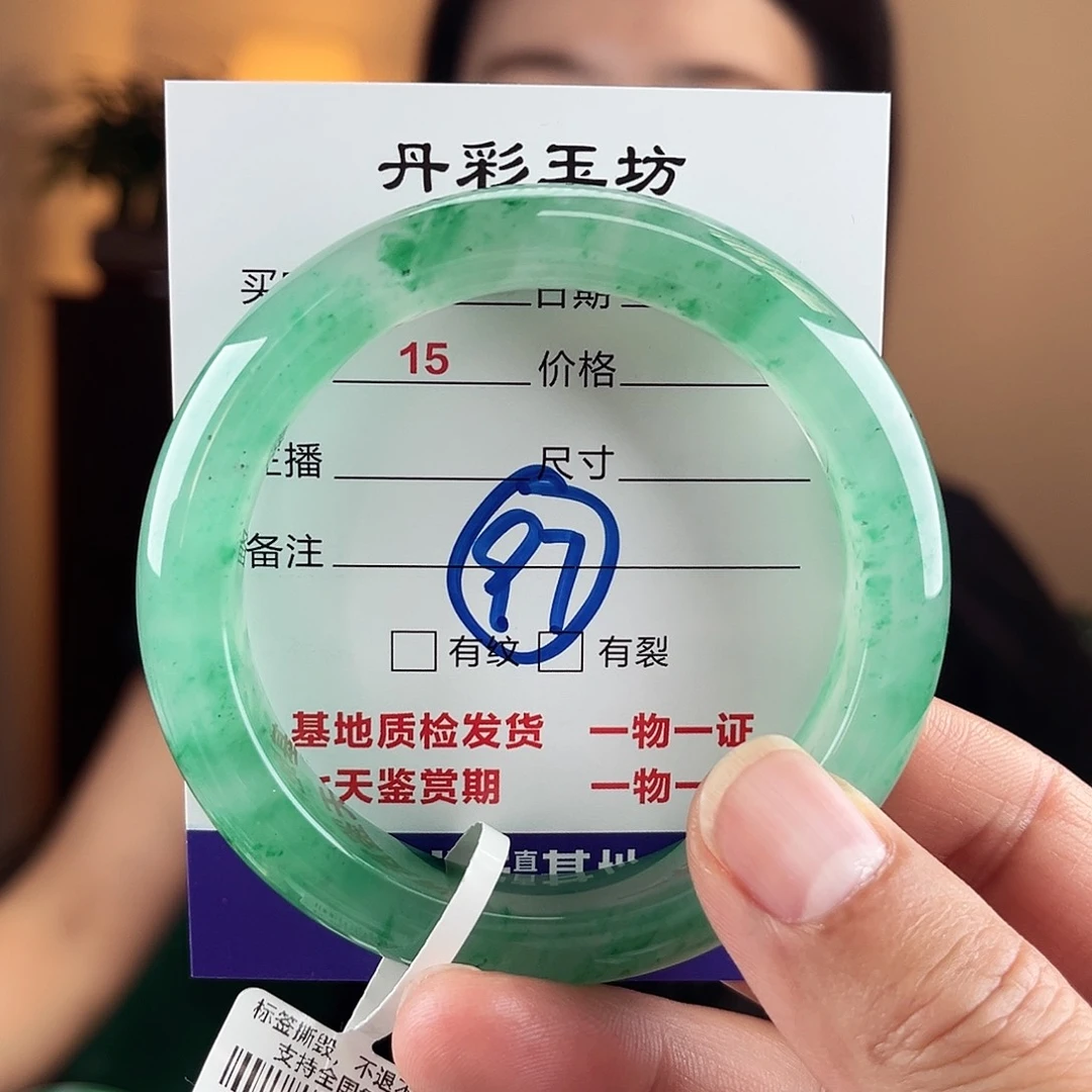 石英质玉（非洲翠）手镯未镶嵌58-59圈