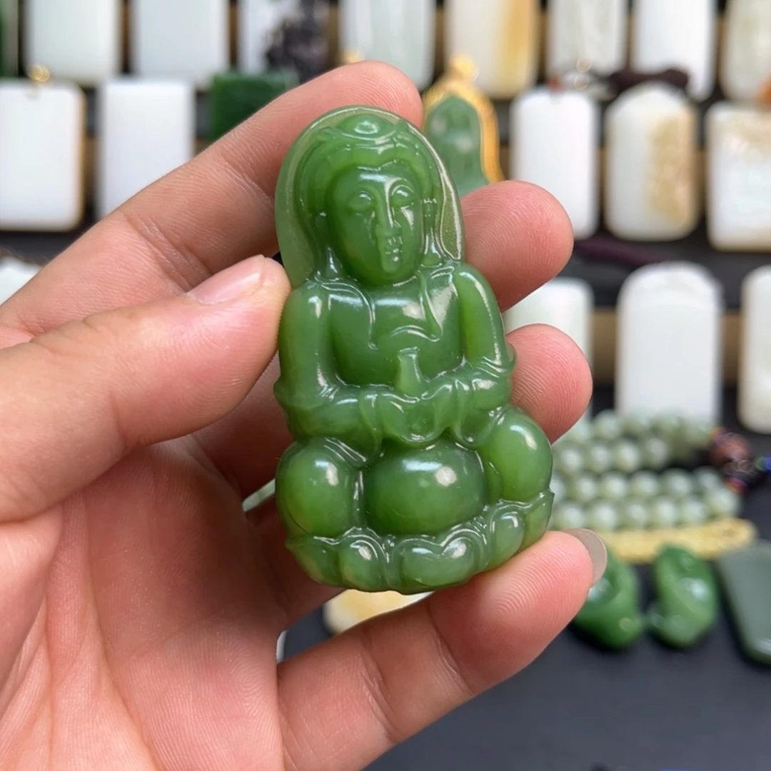 和田玉未镶嵌挂件