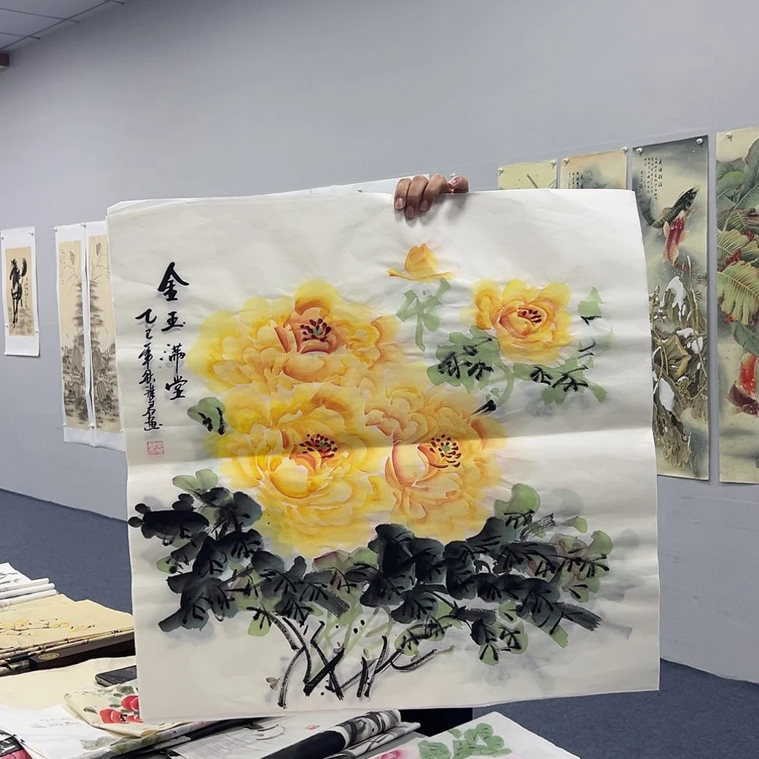 国画国画作品宣纸纯手绘