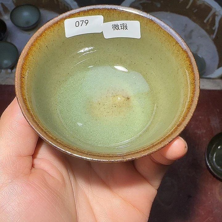 茶盏青钰龙窑茶具079