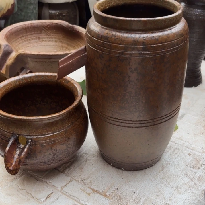 紫砂花盆口径15/32，18/16进水口1.5厘米