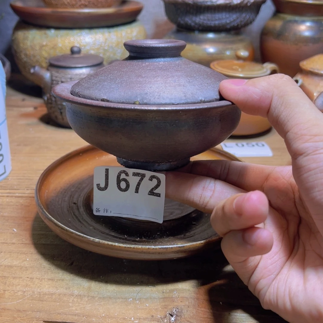 纯手工制作工艺（柴烧）裸烧纯手工制作柴烧672
