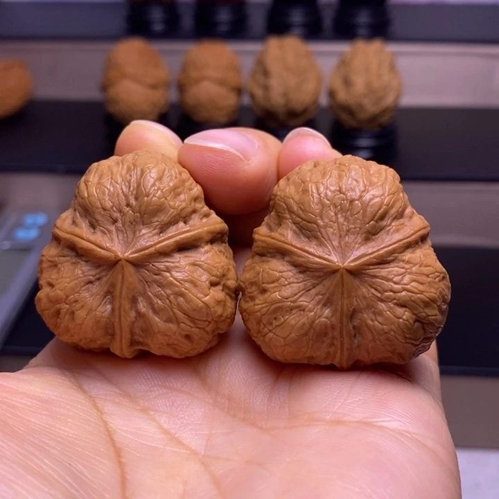 把件文玩核桃三星抱月29