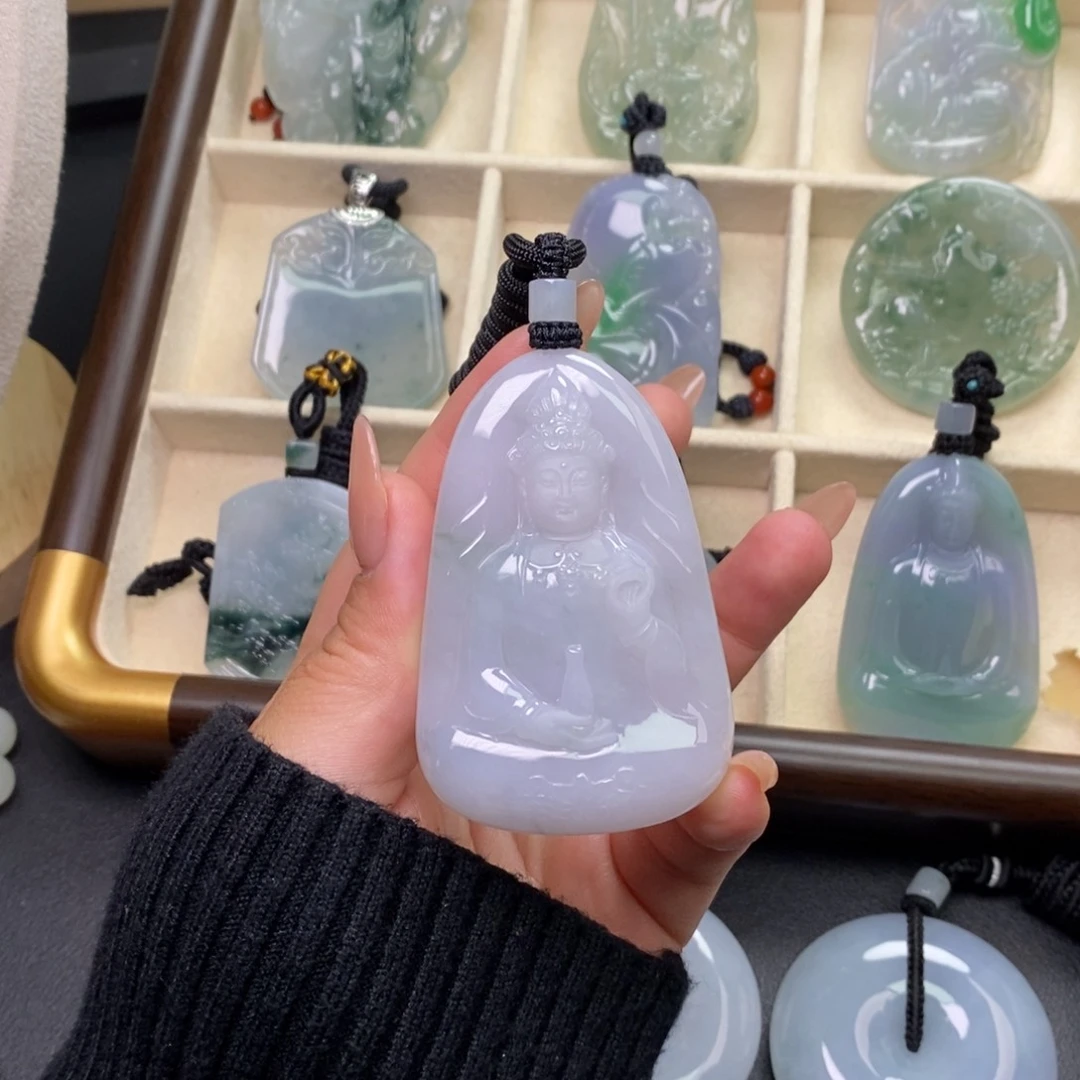 颈饰未镶嵌翡翠缅甸天然A货翡翠