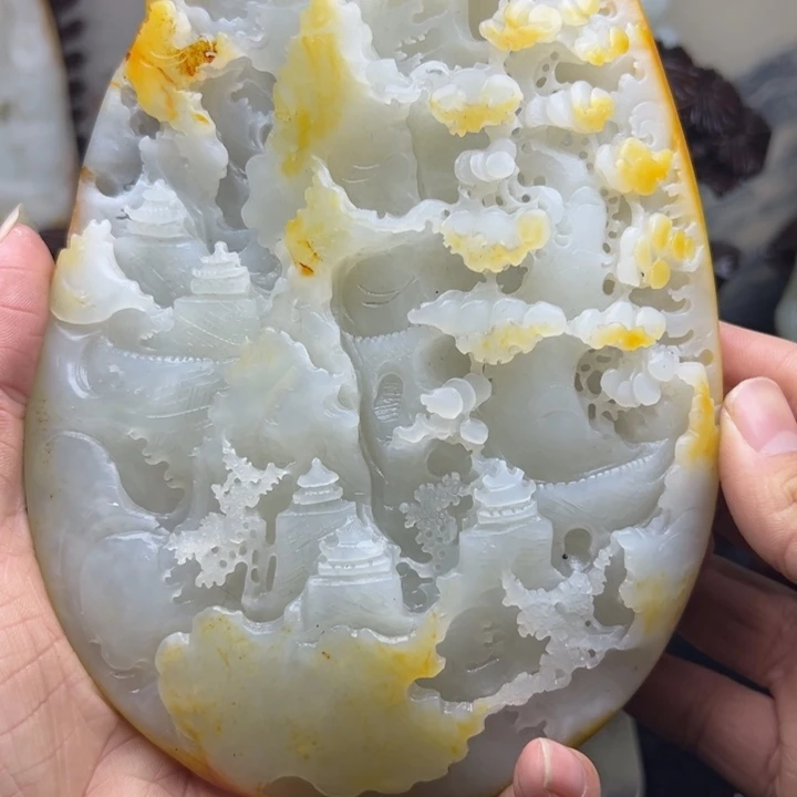 和田玉挂件未镶嵌。****。